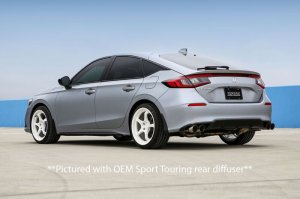 Honda Civic Performance Exhaust - Remark - Cat Back - Burnt Stainless Steel - 2022+