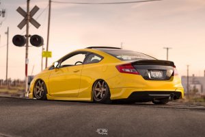 Honda Civic Rear Spoiler - Seibon - C-Style - Carbon Fiber - `12-`13