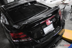 Honda Civic Rear Spoiler - Seibon - Si-Style - Carbon Fiber - `14-`15