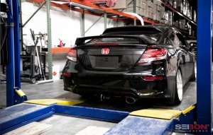 Honda Civic Rear Spoiler - Seibon - Si-Style - Carbon Fiber - `14-`15