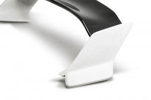 Honda Civic Rear Spoiler - TT-Style - FRP with Carbon Fiber Center - Seibon - `16 - `20 2DR