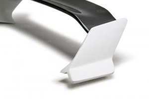 Honda Civic Rear Spoiler - TT-Style - FRP with Carbon Fiber Center - Seibon - `16 - `20 4Dr