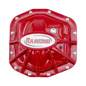 Jeep Gladiator Differential Cover - Front - Rancho - RockGEAR, Dana 44 - Red - 2020+