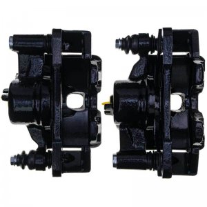 Honda Civic Calipers - Front - PowerStop - Black - `90-`00