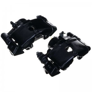 Honda Civic Calipers - Front - PowerStop - Black - `90-`00