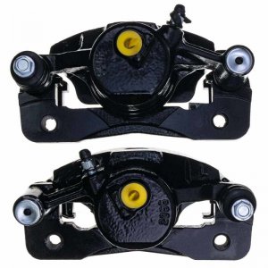 Honda Civic Calipers - Front - PowerStop - Black - `90-`00
