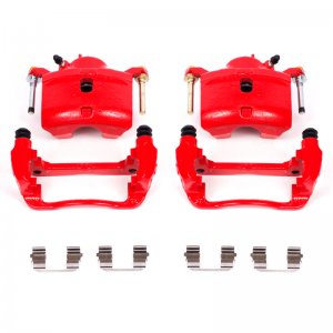 Honda Civic Calipers - Front - PowerStop - Red - `13-`21