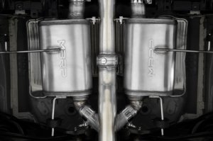 Honda Civic Performance Exhaust - Triple Center Outlet - MBRP - Cat Back, Armor Pro Series, Active - Burnt Tips - 2.0L - `23-`24
