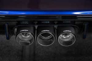 Honda Civic Performance Exhaust - Triple Center Outlet - MBRP - Cat-Back - Carbon - 2.0L - `23-`24