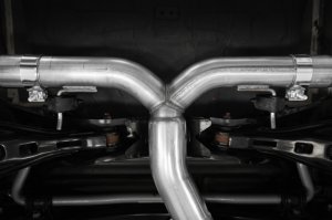Honda Civic Performance Exhaust - Rear - MBRP - Armor Pro Cat Back, 3in Diameter, 2.5in Dual Split Rear, T304 Stainless Steel, Burnt End Tips - 1.5L - `22-`24