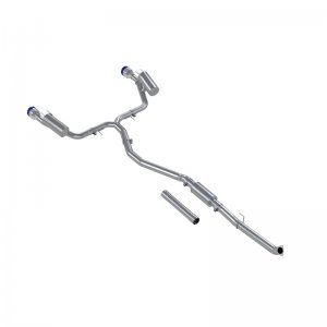 Honda Civic Performance Exhaust - Rear - MBRP - Armor Pro Cat Back, 3in Diameter, 2.5in Dual Split Rear, T304 Stainless Steel, Burnt End Tips - 1.5L - `22-`24