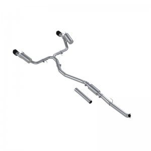 Honda Civic Performance Exhaust - Dual Split Rear - MBRP - Cat Back, T304 Stainless Steel, Carbon Fiber Tips - 1.5L - `22-`24