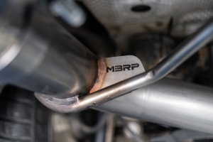 Porsche Macan Performance Exhaust - Rear - MBRP - Armor Pro Axle Back Muffler Bypass, T304 Stainless Steel, Dual Rear Exit, Quad Carbon Fiber Tips - 2014