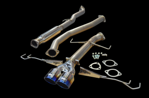 Honda Civic Performance Exhaust - Center Exit - Injen - Cat Back - Burnt Titanium - 1.5L Turbo - `16-`21