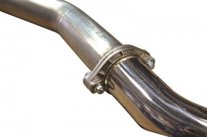 Honda Civic Performance Exhaust - Injen - Cat-Back, Custom Y-Pipe w/Dual 3.5 in. Titanium Tips - Dual Burnt Titanium - 1.5L Turbo - `16-`21