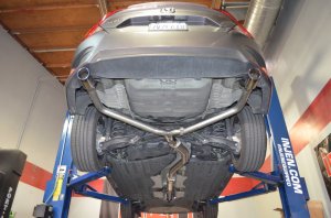 Honda Civic Performance Exhaust - Injen - Cat-Back, Custom Y-Pipe w/Dual 3.5 in. Titanium Tips - Dual Burnt Titanium - 1.5L Turbo - `16-`21