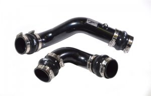 Honda Civic Intercooler Piping Kit - Injen - SES1582ICP, Aluminum, Hot/Cold Side, Wrinkle Finish - Black - 2.0L Turbo - `17-`21
