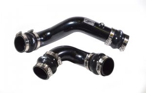 Honda Civic Intercooler Piping Kit - Injen - SES1582ICP, Aluminum, Hot/Cold Side, Wrinkle Finish - Black - 2.0L Turbo - `17-`21