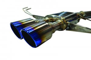 Honda Civic Performance Exhaust - Rear - Injen - Cat-Back, Dual Burnt Titanium Tips, Injen SES1582TT - 2.0L Turbo - `17-`21