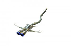 Honda Civic Performance Exhaust - Rear - Injen - Cat-Back, Dual Burnt Titanium Tips, Injen SES1582TT - 2.0L Turbo - `17-`21