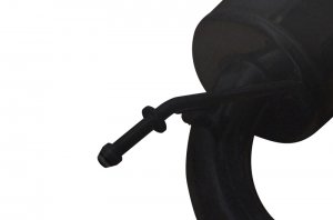 Jeep Wrangler JK Axle-Back Exhaust System - Injen - Stealth - Black - 3.6L/3.8L - `07-`18