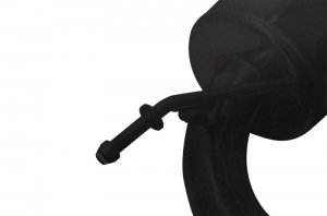 Jeep Wrangler JK Axle-Back Exhaust System - Injen - Stealth - Black - 3.6L/3.8L - `07-`18