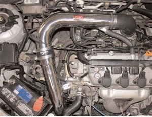 Honda Civic Performance Air Intake - Injen - SP Series, MR Technology, Converts to Short Ram - Polished - 1.7L - `01-`05