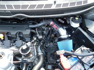 Honda Civic Performance Air Intake - Injen - Tuned Air Intake w/ MR Tech/Nano-Fiber Dry Filter - Polished - 1.8L 4cyl - `06-`11