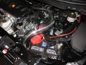 Honda Civic Performance Air Intake - Injen - Tuned Air Intake w/ MR Tech/Web Nano-Fiber Dry Filter - Polished - 1.8L - `12-`13