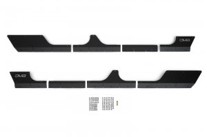 Jeep Gladiator Rock Skins - DV8 Offroad - Rocker Panel Guard - Black - `20-`23