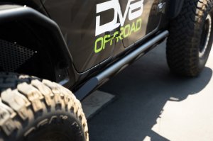 Jeep Wrangler JL Rock Sliders - DV8 Offroad - FS-15 Series - Black - `18-`23