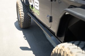 Jeep Wrangler JL Rock Sliders - DV8 Offroad - FS-15 Series - Black - `18-`23