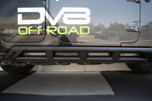Jeep Wrangler JL Rock Sliders - DV8 Offroad - FS-15 Series - Black - `18-`23