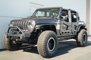 Jeep Wrangler JL Rock Skins - DV8 Offroad - Black - `18-`23