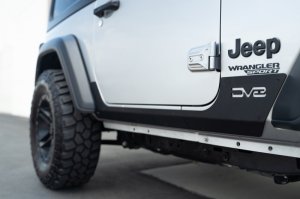 Jeep Wrangler JL Rock Skins - DV8 Offroad - Black - `18-`23