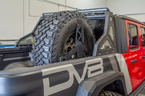 Jeep Gladiator Tire Carrier - In-Bed - DV8 Offroad - Stand Up - Black - `19-`0