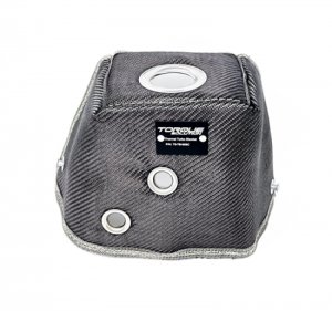 Honda Civic Turbo Blanket - Torque Solution - Thermal Downpipe Blanket - Carbon Fiber - 2017