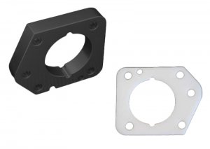 Honda Civic Throttle Body Spacer - Torque Solution - Black - `06-`11