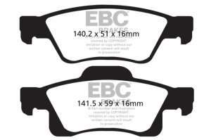 Jeep Grand Cherokee - EBC Ultimax2 Brake Pad Sets