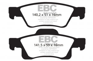 Jeep Grand Cherokee - EBC Ultimax2 Brake Pad Sets