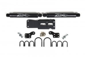 Jeep Wrangler JK Steering Stabilizer Kit - Zone Offroad - Dual - `07-`18