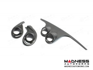 Alfa Romeo 4C Interior Air Vent Trim Kit - Carbon Fiber - Coupe - Matte Finish