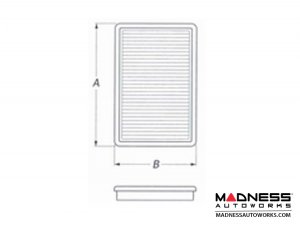 Jeep Renegade High Performance Air Filter by BMC - 1.4L Turbo Jeep Renegade High Performance Air Filter by BMC - 1.4L Turbo