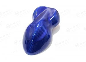 Alfa Romeo Giulia Rear Diffuser Lip - Carbon Fiber - Quadrifoglio Model - Blue Candy