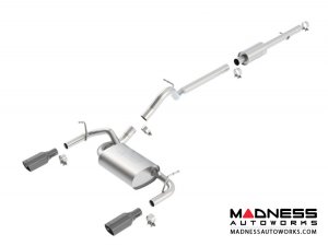 Jeep Wrangler JK (4-door) - Performance Exhaust by Borla - Cat-back Exhaust - Touring (2012-2014)