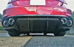 Alfa Romeo Giulia Rear Diffuser - Carbon Fiber - Quadrifoglio Model - Italian Theme 