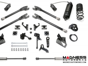 Dodge Ram 2500 5" 4 Link System w/ Dirt Logic Front 4.0 Resi Coilovers and Rear 2.25 Dirt Logic Shocks by Fabtech (2014 - 2017) 4WD