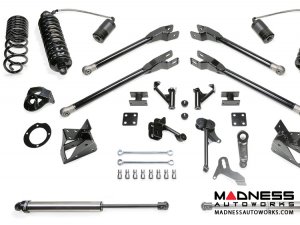 Dodge Ram 2500 5" 4 Link System w/ Dirt Logic Front 4.0 Resi Coilovers and Rear 2.25 Dirt Logic Shocks by Fabtech (2014 - 2017) 4WD