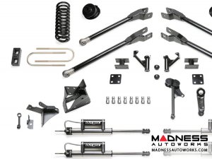 Dodge Ram 3500 5" 4 Link System w/ Dirt Logic Dual Front Resi Shocks and Rear Dirt Logic Shocks by Fabtech (2013 - 2017) 4WD