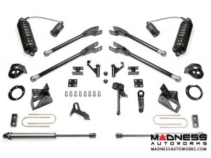 Dodge Ram 3500 5" 4 Link System w/ Dirt Logic Front 4.0 Resi Coilovers and Rear 2.25 Dirt Logic Shocks by Fabtech (2013 - 2017) 4WD